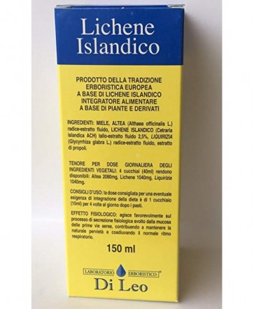 PREPARATO LICHENE ISLANDICO COMPOSTO 150 ML DI LEO