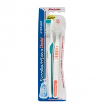 FORHANS TWIN PACK 2 SPAZZOLINI DENTIST