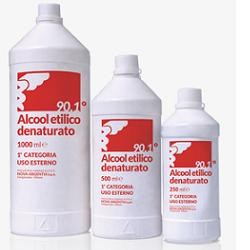 ALCOOL ETILICO DENATURATO 90,1% 250 ML