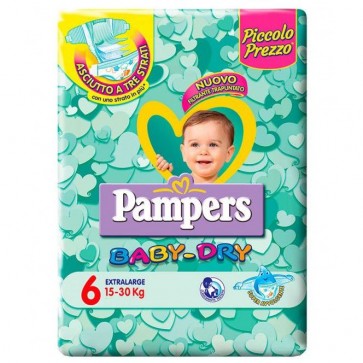 PAMPERS BABY DRY TRIO DWCT XL 45 PEZZI