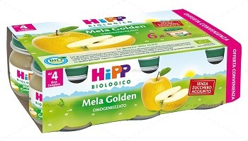 HIPP BIO OMOGENEIZZATO MELA GOLDEN 100% 6X80 G