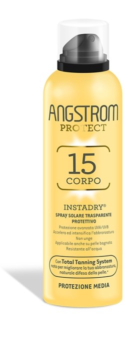 ANGSTROM PROTECT INSTADRY SPRAY TRASPARENTE SOLARE PROTEZIONE 15 150 ML