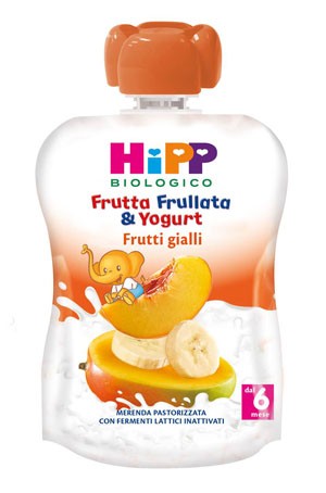 HIPP FRUTTA FRULLATA YOGURT FRUTTI GIALLI 90 G