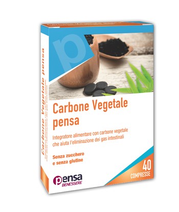 CARBONE VEGETALE PENSA 40 COMPRESSE