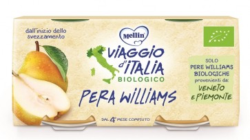 MELLIN VIAGGIO ITALIA BIO OMOGENEIZZATO PERA WILLIAMS 2 X 10 G