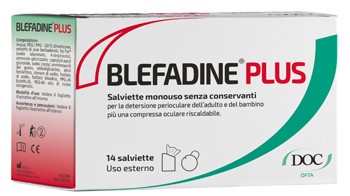 BLEFADINE PLUS 14 SALVIETTE PER DETERSIONE PERIOCULARE + 1 COMPRESSA RISCALDABILE