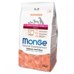MONGE EXTRA SMALL ADULT SALMONE & RISO 800 G