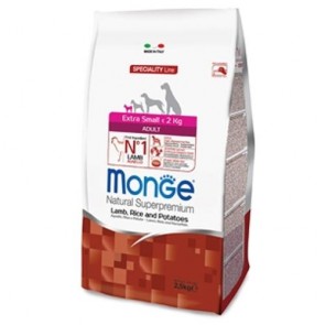 MONGE EXTRA SMALL ADULT AGNELLO RISO & PATATE 800 G