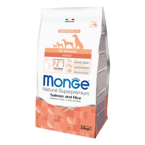 MONGE ALL BREEDS ADULT SALMONE & RISO 2500 G