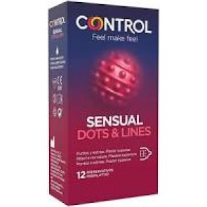 CONTROL SENSUAL DOTS&LINES 6 PEZZI